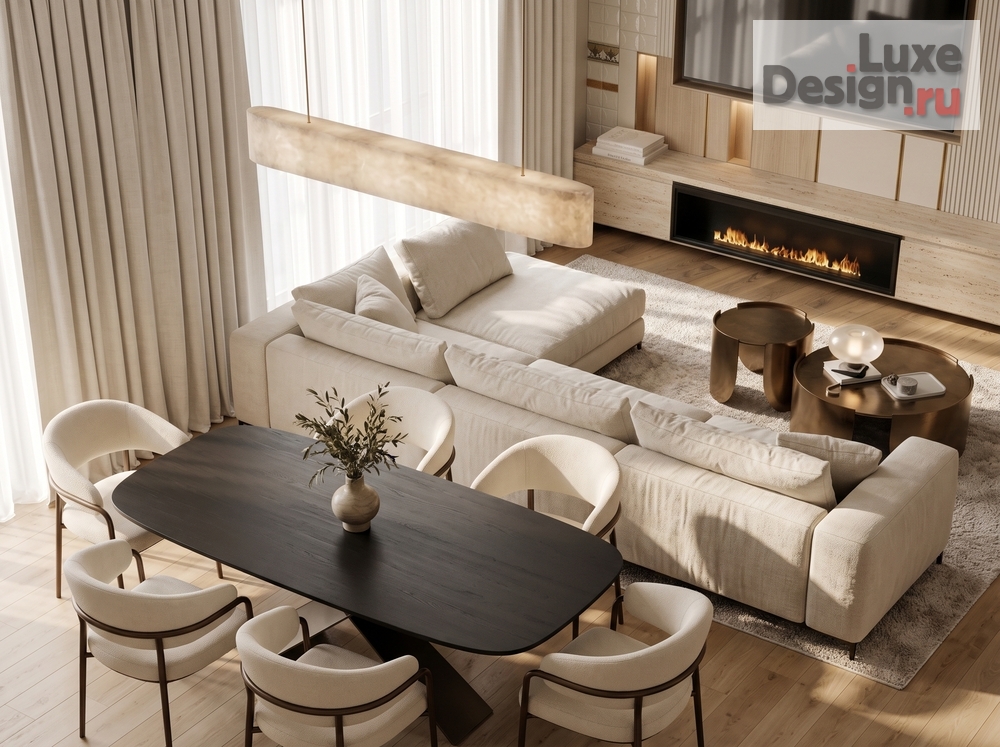 Дизайн интерьера квартиры "Современный стиль в ЖК «Amber Club» — 129,5 м²" (фото 10)