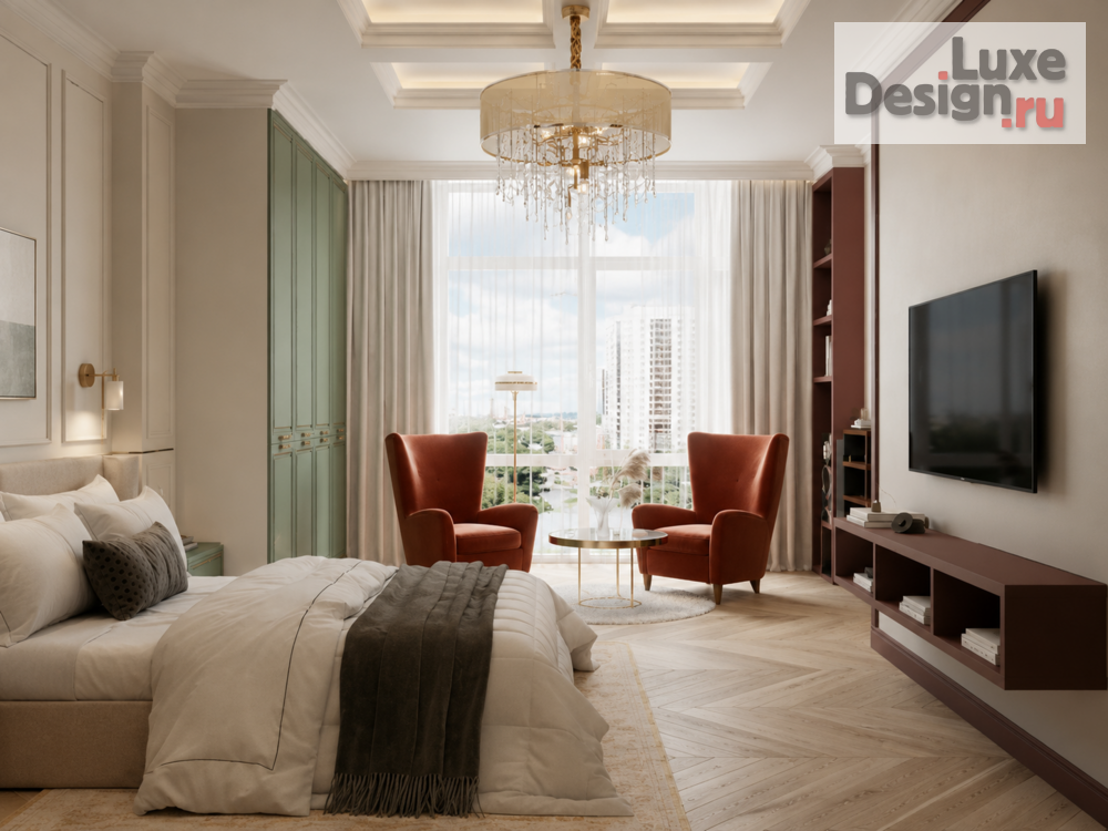Дизайн интерьера квартиры "Эклектика в ЖК «Куинджи» — 134 м²" (фото 11)