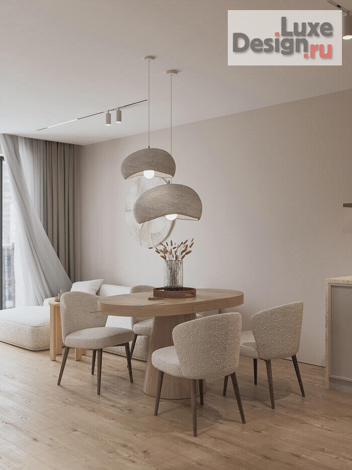 Дизайн интерьера квартиры "Джапанди и ваби-саби в ЖК «Headliner» — 85 м²" (фото 8)