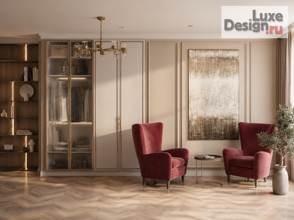 Дизайн интерьера квартиры "Эклектика в ЖК «Куинджи» — 134 м²" (фото 7)