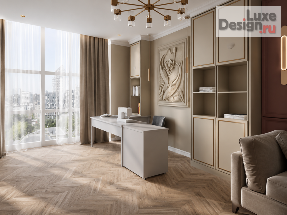 Дизайн интерьера квартиры "Эклектика в ЖК «Куинджи» — 134 м²" (фото 6)