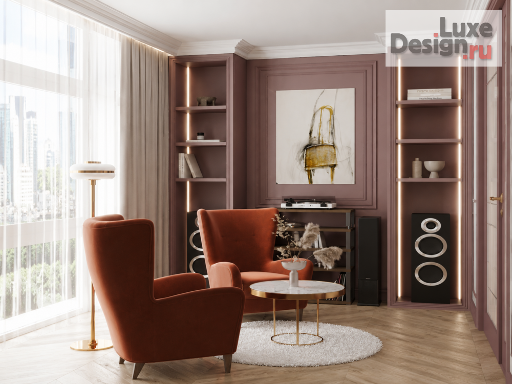 Дизайн интерьера квартиры "Эклектика в ЖК «Куинджи» — 134 м²" (фото 12)