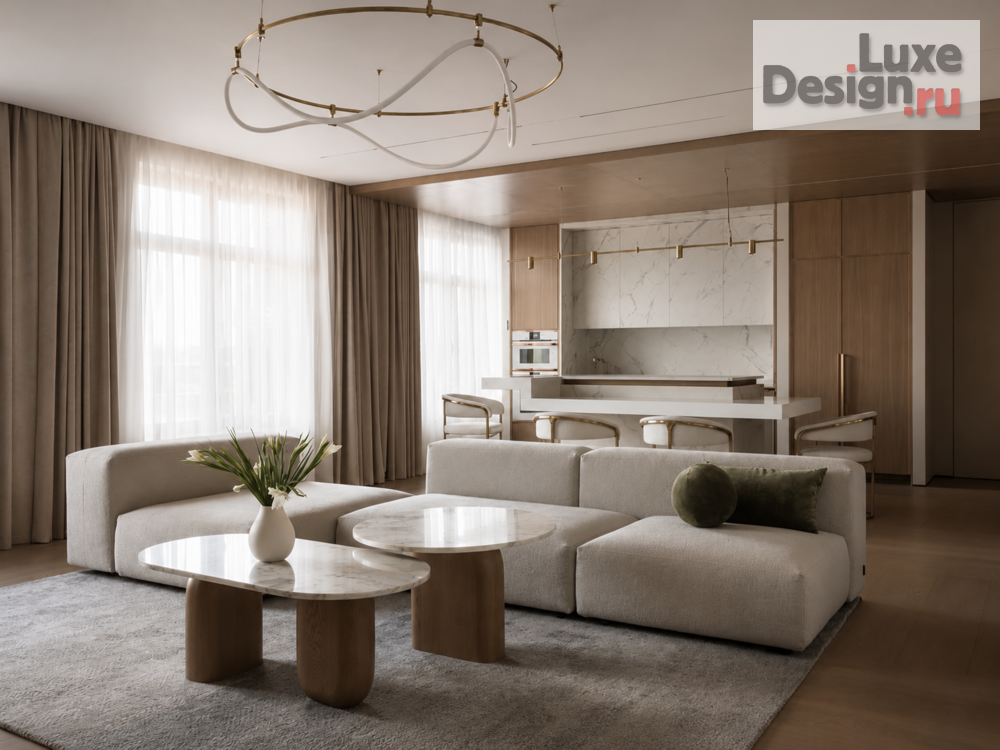 Дизайн интерьера квартиры "Минимализм в ЖК «NEVA HAUS» — 203 м²" (фото 3)