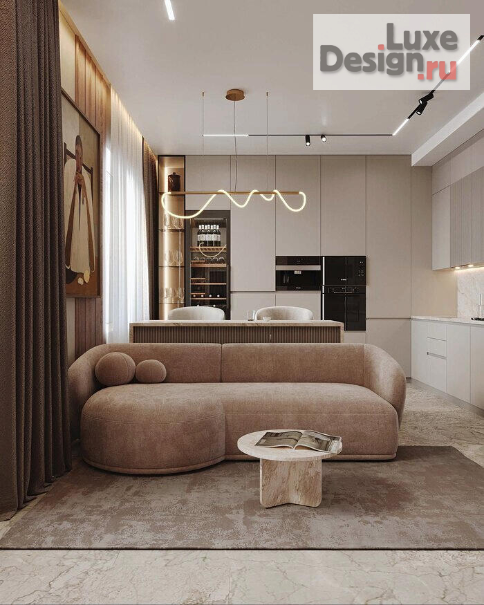 Дизайн интерьера квартиры "Минимализм в ЖК «Струны» — 128 м²" (фото 1) от дизайнера Черный Максим Дизайн интерьера квартиры "Минимализм в ЖК «Струны» — 128 м²" (фото 1)