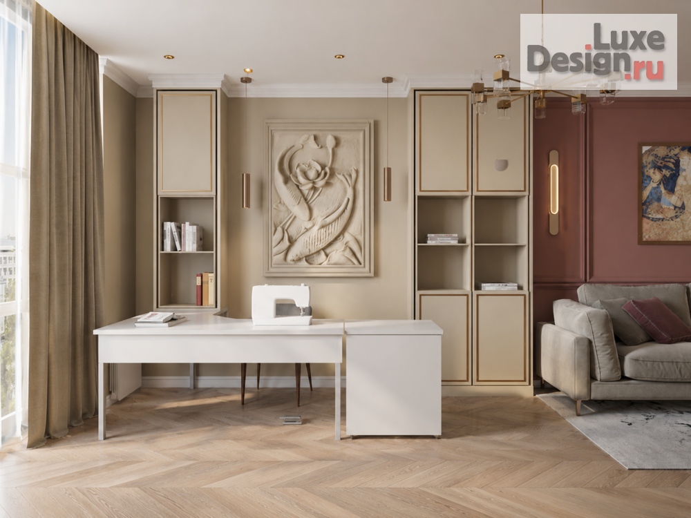 Дизайн интерьера квартиры "Эклектика в ЖК «Куинджи» — 134 м²" (фото 5)