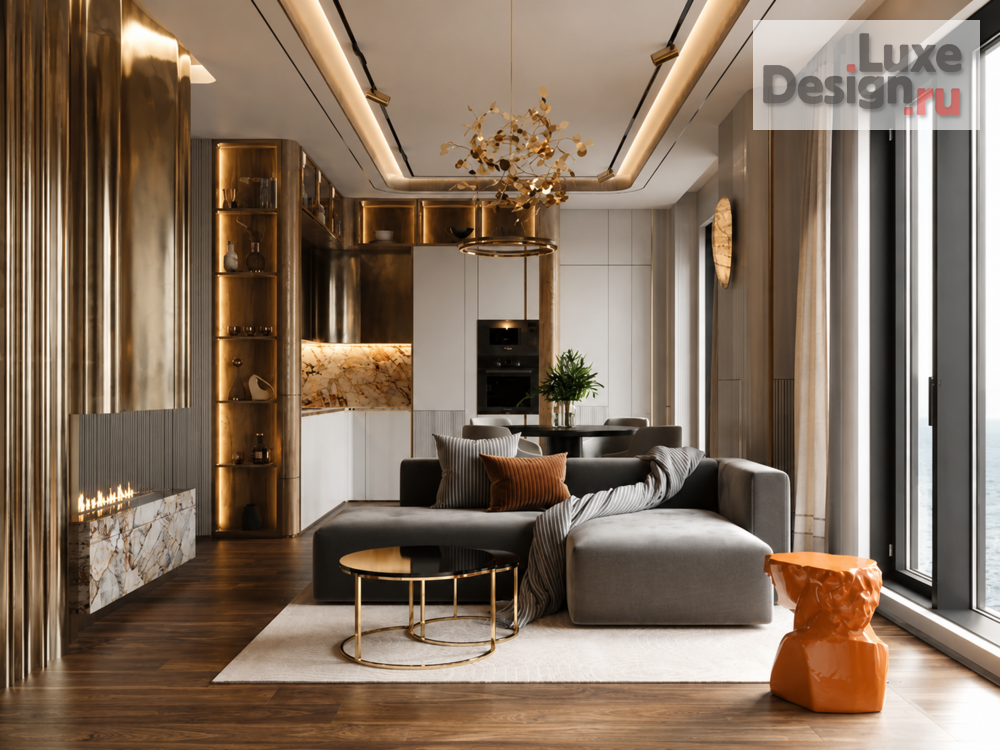 Дизайн интерьера квартиры "Минимализм в ЖК «Остров» — 74 м²" (фото 1)