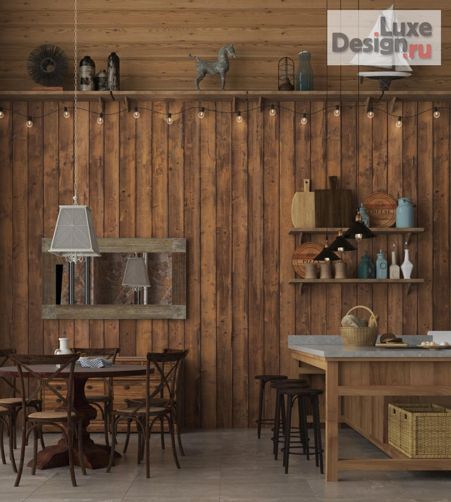 Дизайн интерьера загородного дома "Интерьер загородного дома в Рустикальном стиле" (фото 3)