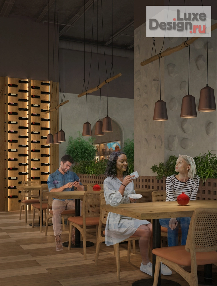 Дизайн интерьера ресторана ""ГИВИ ТУ Ю" грузинский ресторан" (фото 12)