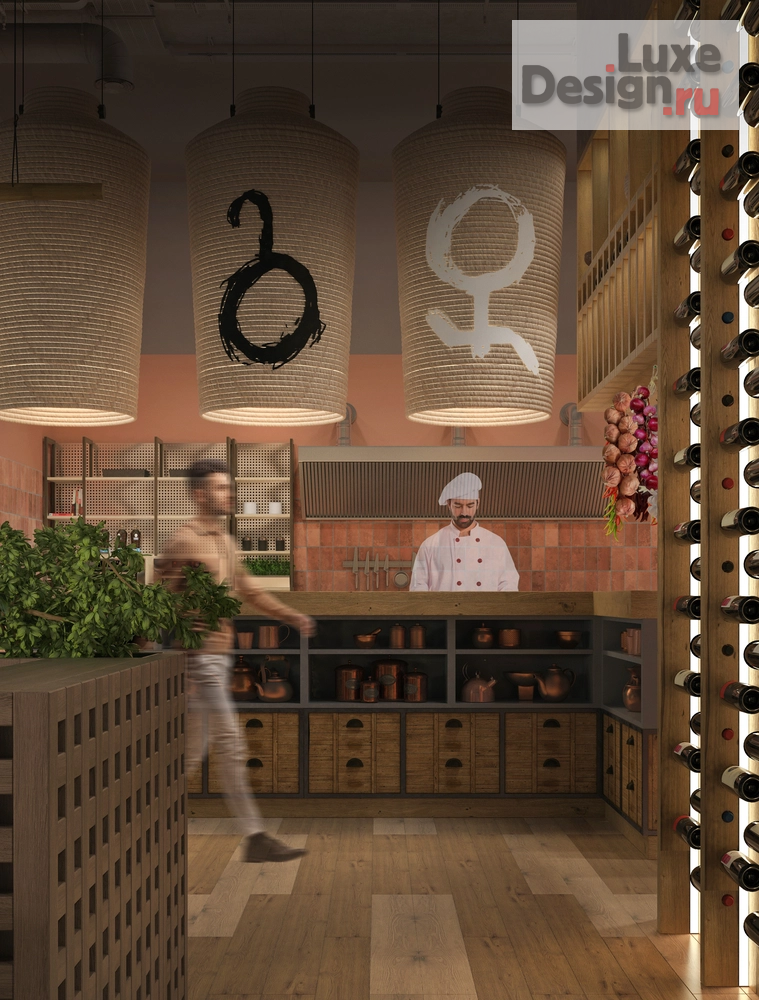 Дизайн интерьера ресторана ""ГИВИ ТУ Ю" грузинский ресторан" (фото 6)