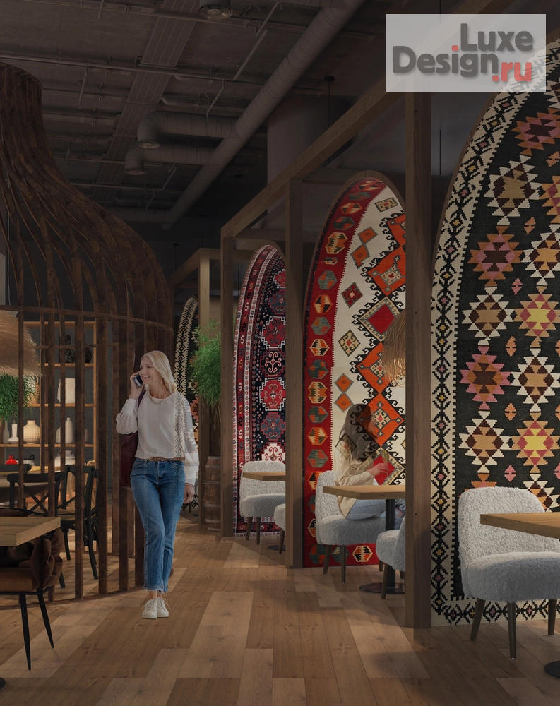 Дизайн интерьера ресторана ""ГИВИ ТУ Ю" грузинский ресторан" (фото 17)