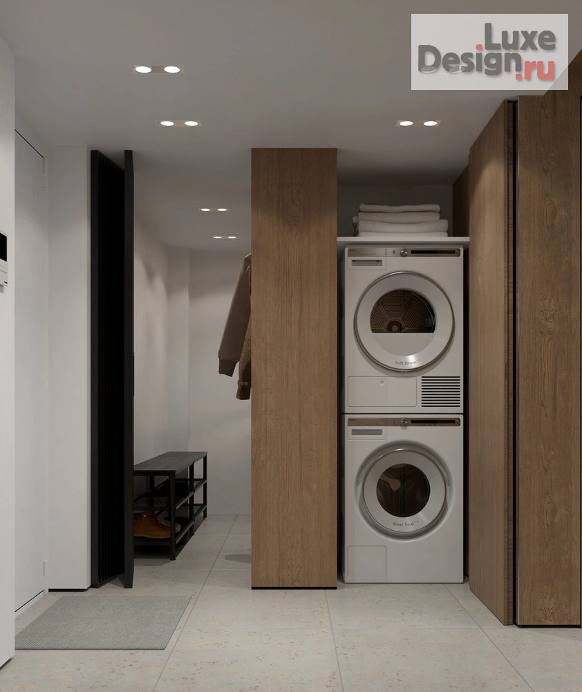 Дизайн интерьера трехкомнатной квартиры "Квартира с антресолью" (фото 3)