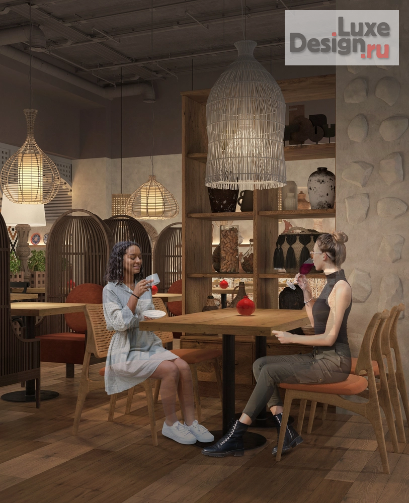 Дизайн интерьера ресторана ""ГИВИ ТУ Ю" грузинский ресторан" (фото 15)