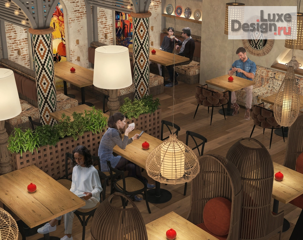 Дизайн интерьера ресторана ""ГИВИ ТУ Ю" грузинский ресторан" (фото 16)