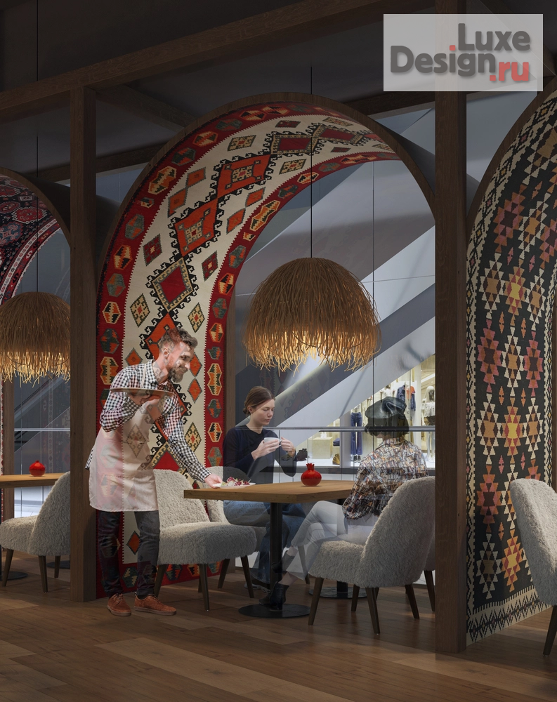 Дизайн интерьера ресторана ""ГИВИ ТУ Ю" грузинский ресторан" (фото 18)