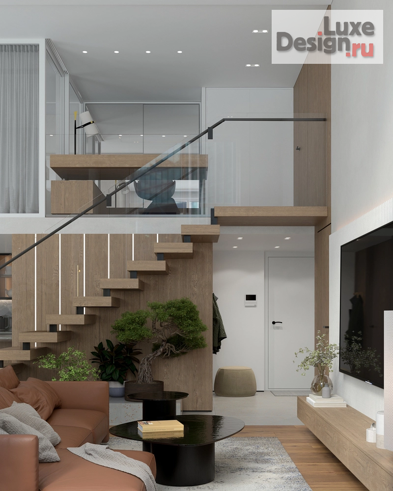 Дизайн интерьера трехкомнатной квартиры "Квартира с антресолью" (фото 9)