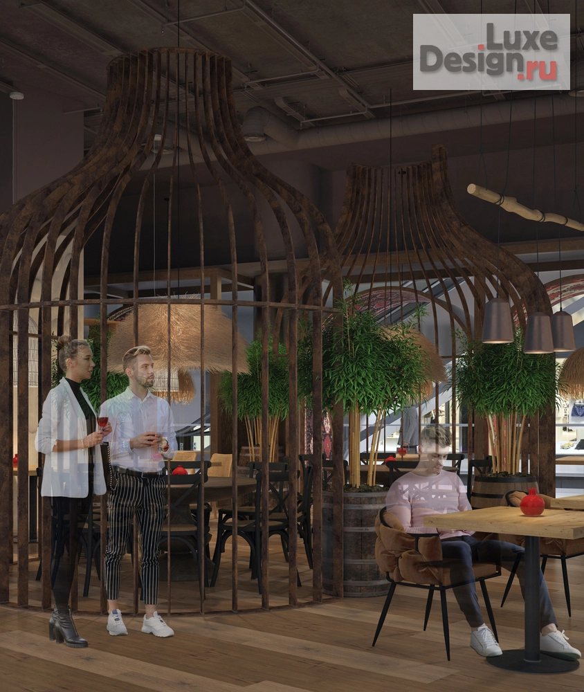 Дизайн интерьера ресторана ""ГИВИ ТУ Ю" грузинский ресторан" (фото 19)