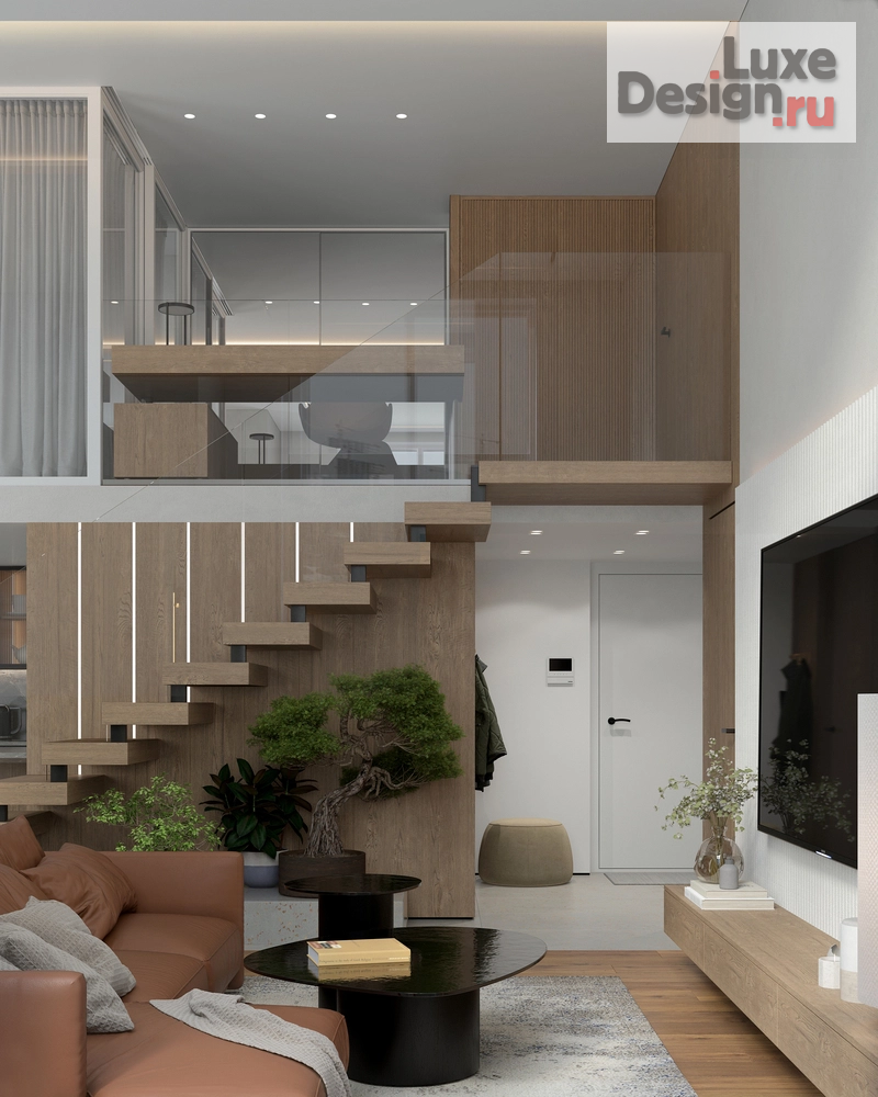 Дизайн интерьера трехкомнатной квартиры "Квартира с антресолью" (фото 19)