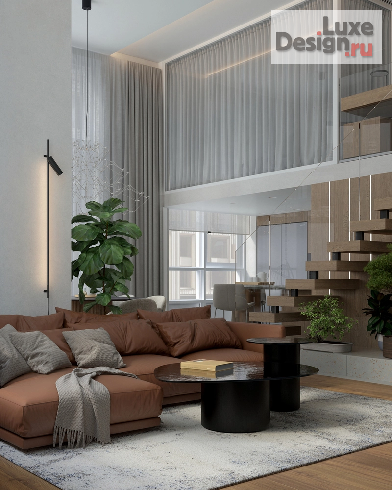 Дизайн интерьера трехкомнатной квартиры "Квартира с антресолью" (фото 20)