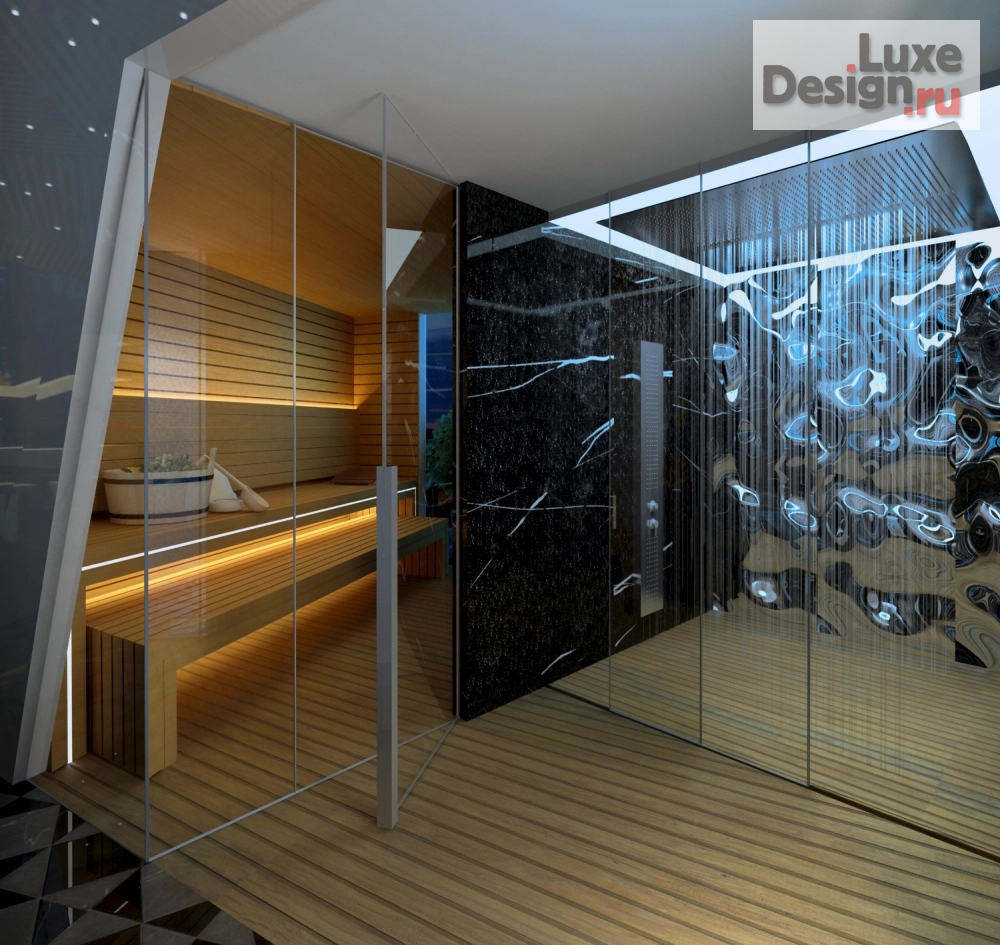 Дизайн интерьера бани "СПА с бассейном в частном доме" (фото 8)