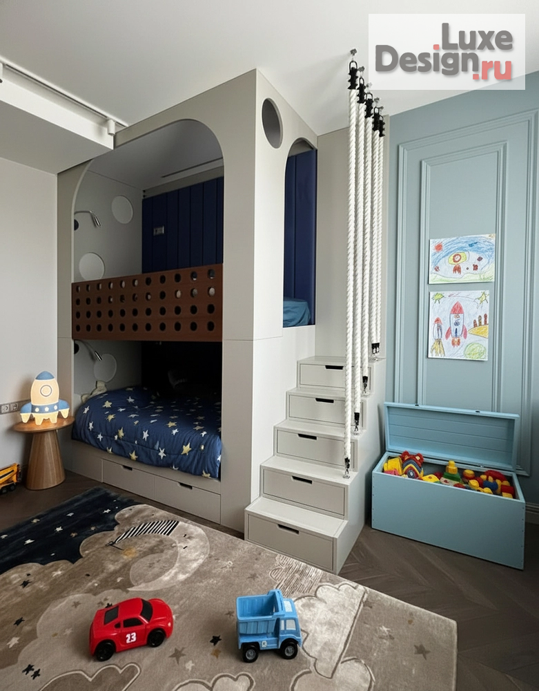 Дизайн интерьера квартиры "Неоклассика и высокие технологии" (фото 4)