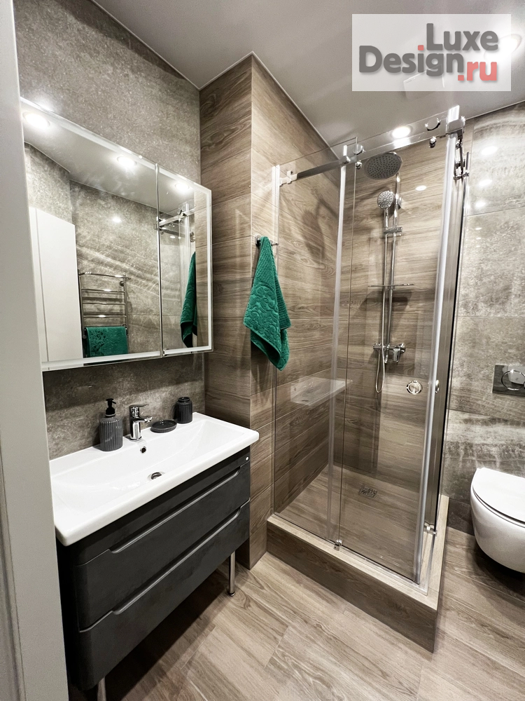 Дизайн интерьера квартиры "Лучшие ванные комнаты и санузлы из наших реализованных проектов" (фото 4)