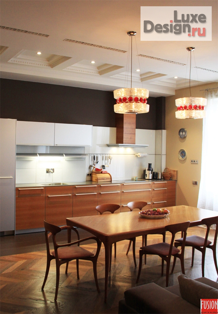 Дизайн интерьера загородного дома "Лучшие гостиные и кухни - гостиные из наших реализованных проектов" (фото 27)