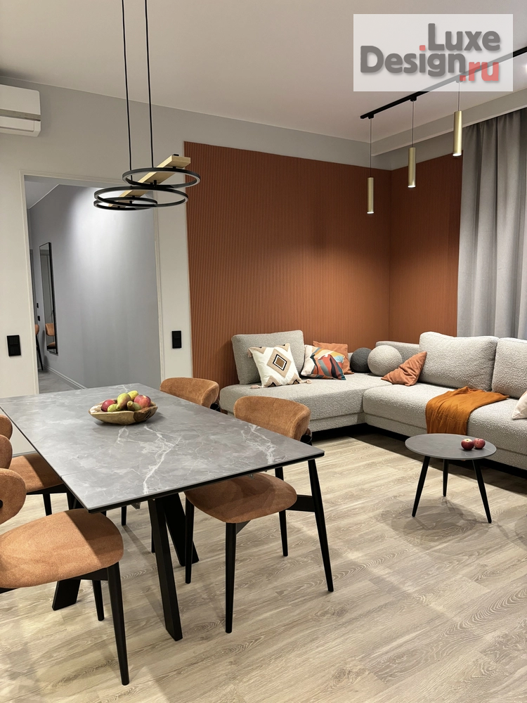 Дизайн интерьера загородного дома "Лучшие гостиные и кухни - гостиные из наших реализованных проектов" (фото 3)