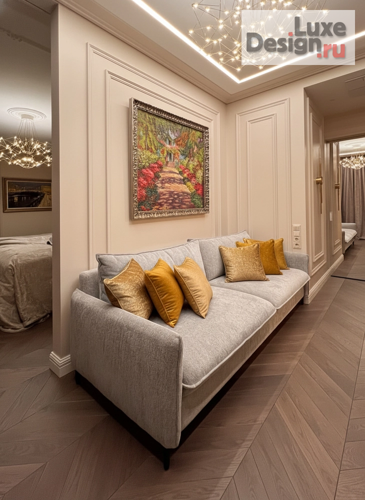 Дизайн интерьера квартиры "Неоклассика и высокие технологии" (фото 10)