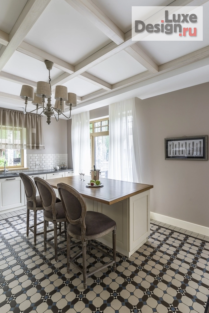 Дизайн интерьера загородного дома "Лучшие гостиные и кухни - гостиные из наших реализованных проектов" (фото 2)