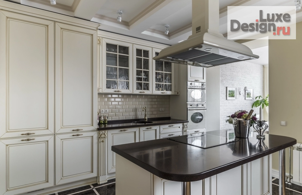 Дизайн интерьера загородного дома "Лучшие гостиные и кухни - гостиные из наших реализованных проектов" (фото 17)