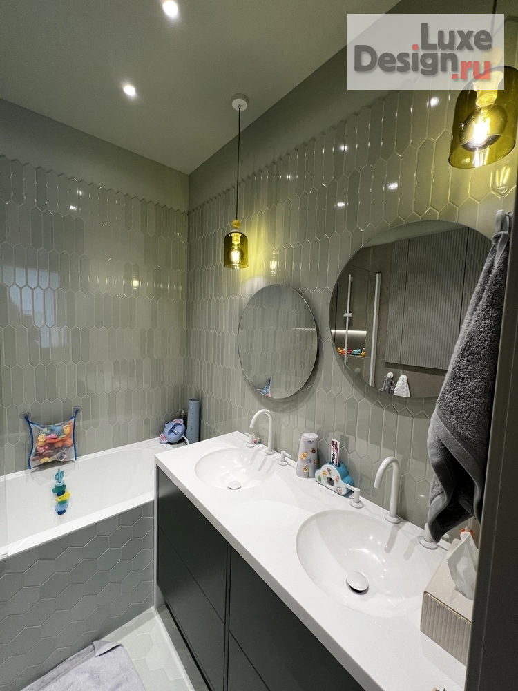Дизайн интерьера квартиры "Лучшие ванные комнаты и санузлы из наших реализованных проектов" (фото 3)
