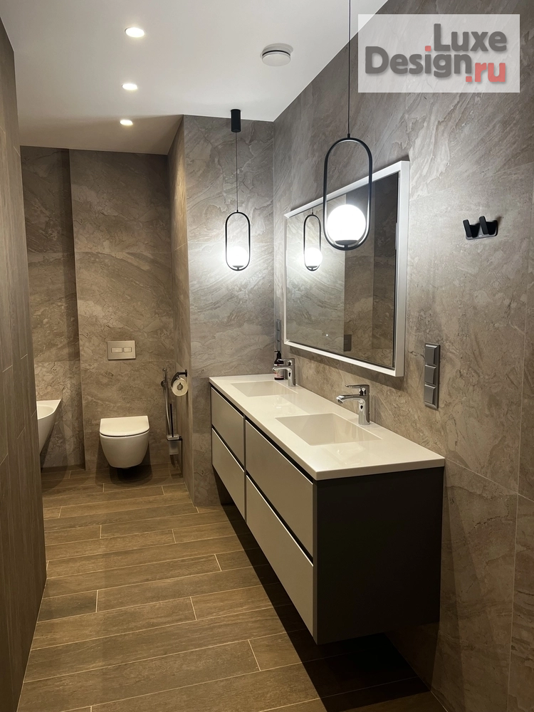 Дизайн интерьера квартиры "Лучшие ванные комнаты и санузлы из наших реализованных проектов" (фото 16)
