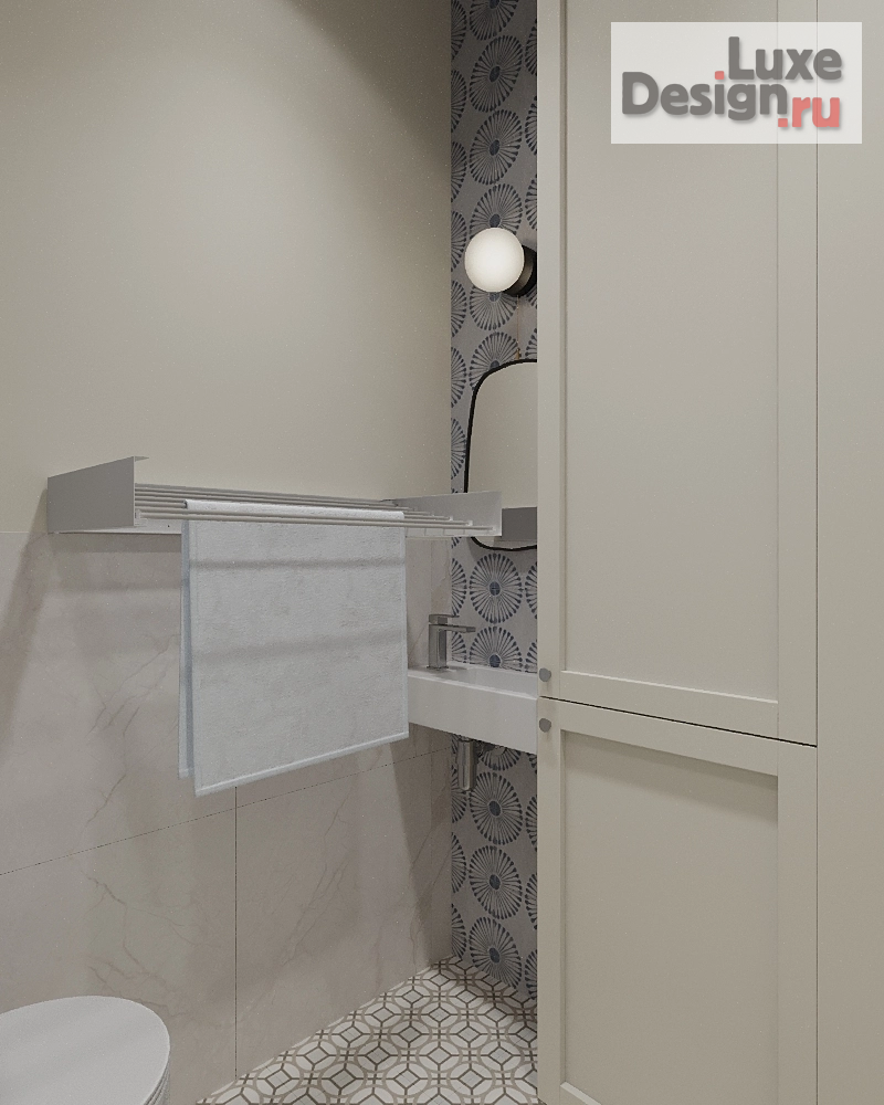 Дизайн интерьера трехкомнатной квартиры "Дизайн квартиры в ЖК Белый Остров" (фото 26)