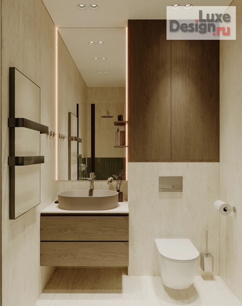 Дизайн интерьера однокомнатной квартиры "Дизайн 1-комнатной квартиры в ЖК «Шкиперский 19»" (фото 14)