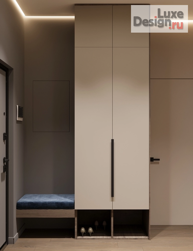 Дизайн интерьера двухкомнатной квартиры "Дизайн 2-комнатной квартиры в ЖК Лермонтовский 54" (фото 4)