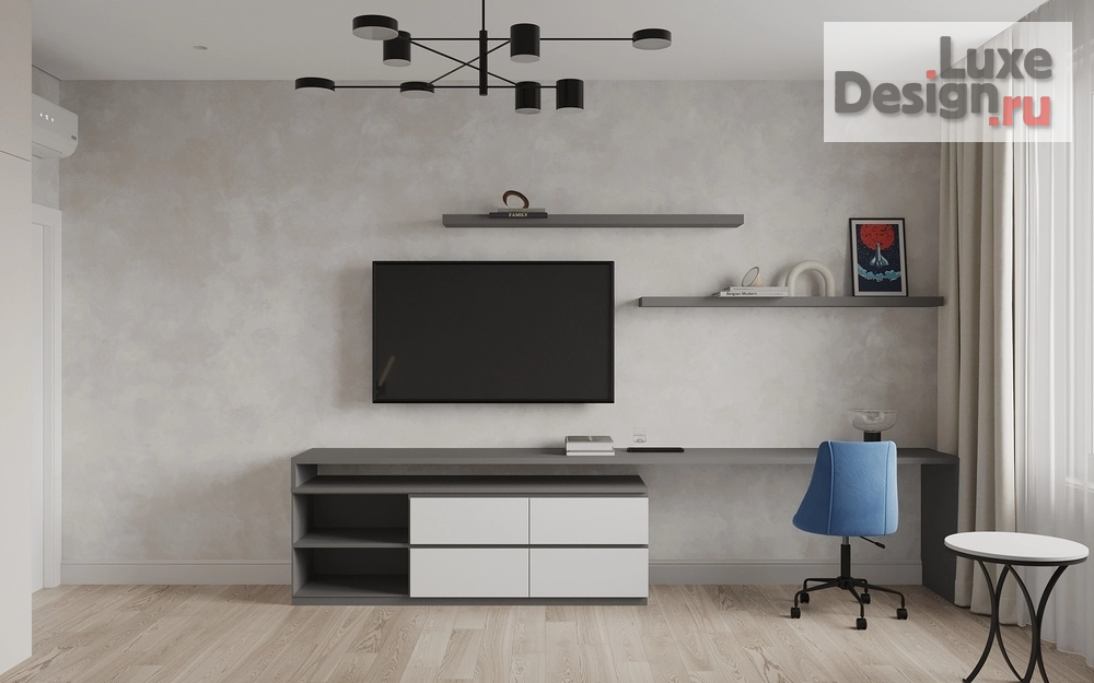 Дизайн интерьера четырехкомнатной квартиры "Дизайн 4-х комнатной квартиры в ЖК Цивилизация, 106 кв.м" (фото 16)