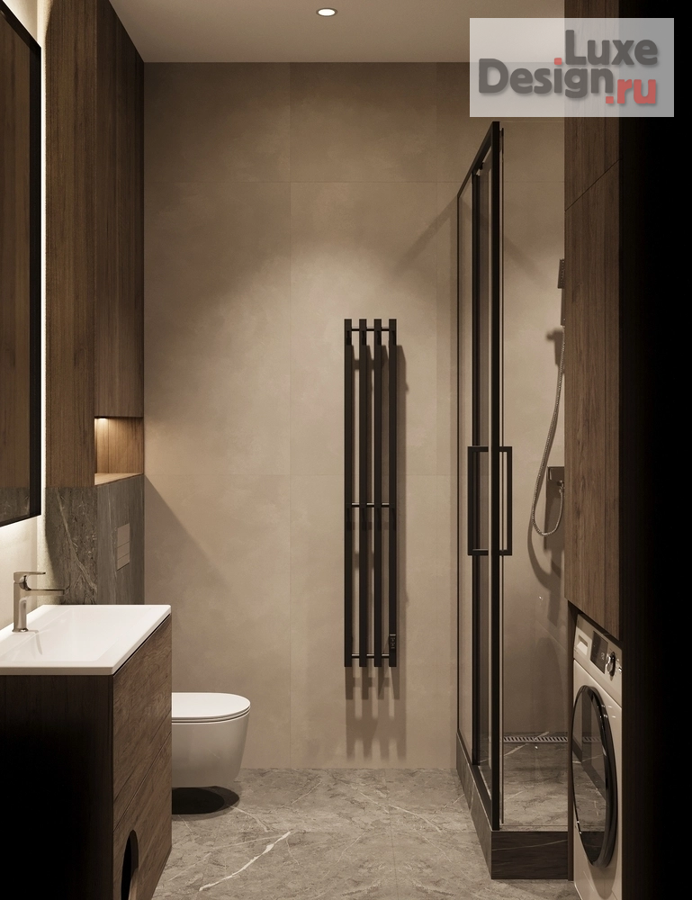 Дизайн интерьера двухкомнатной квартиры "Дизайн 2-комнатной квартиры в ЖК Лермонтовский 54" (фото 19)