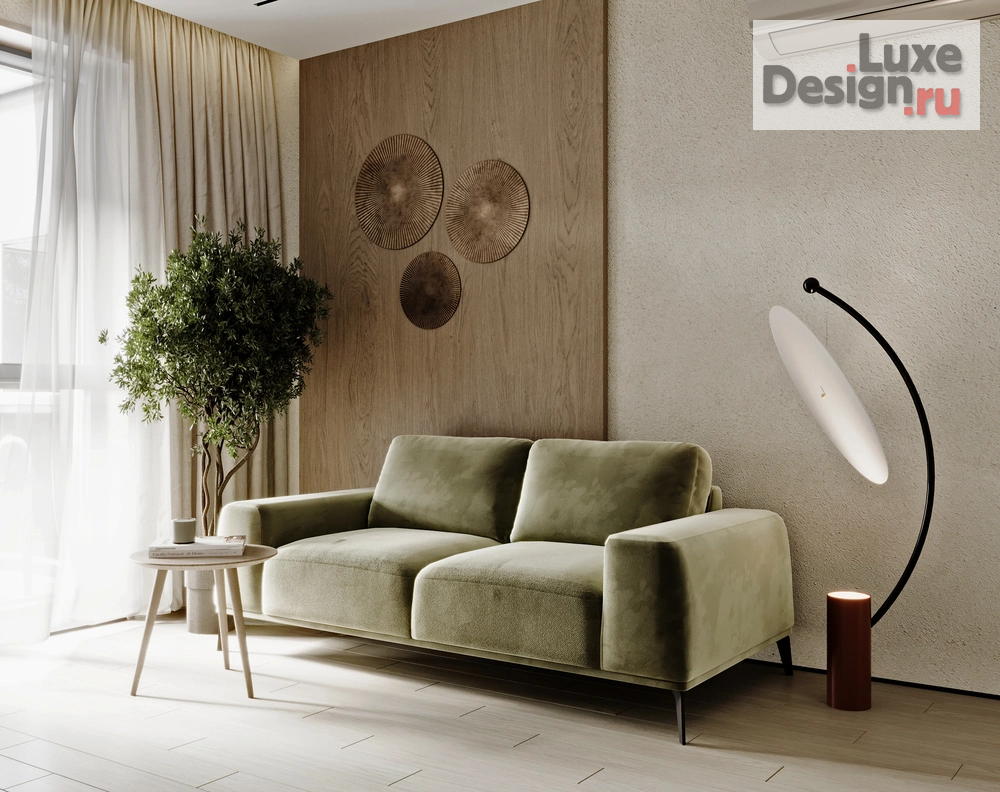 Дизайн интерьера однокомнатной квартиры "Дизайн 1-комнатной квартиры в ЖК «Шкиперский 19»" (фото 1)