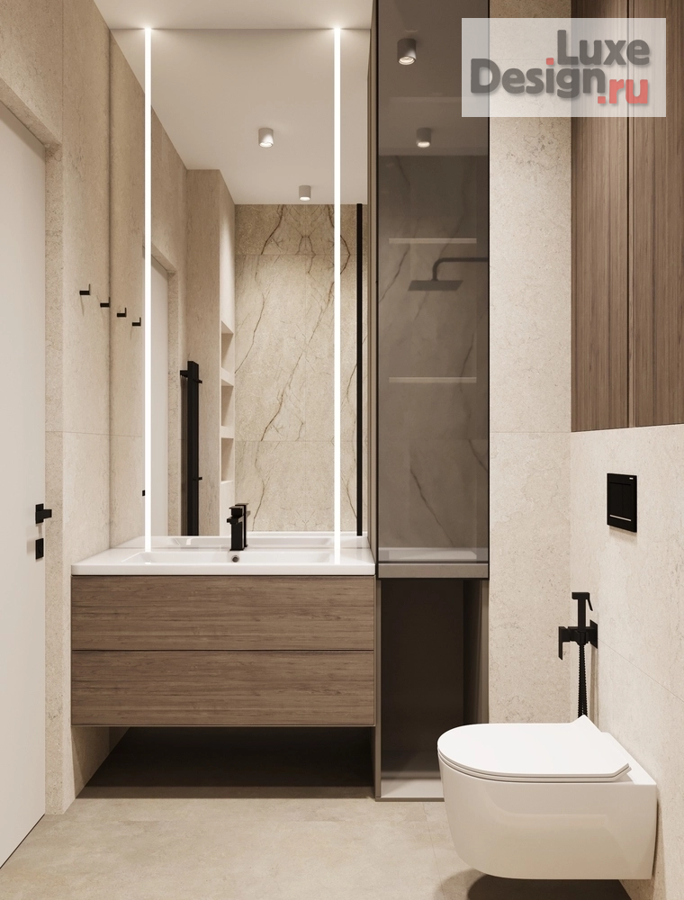 Дизайн интерьера четырехкомнатной квартиры "Дизайн 4-х комнатной квартиры в ЖК STATUS" (фото 23)