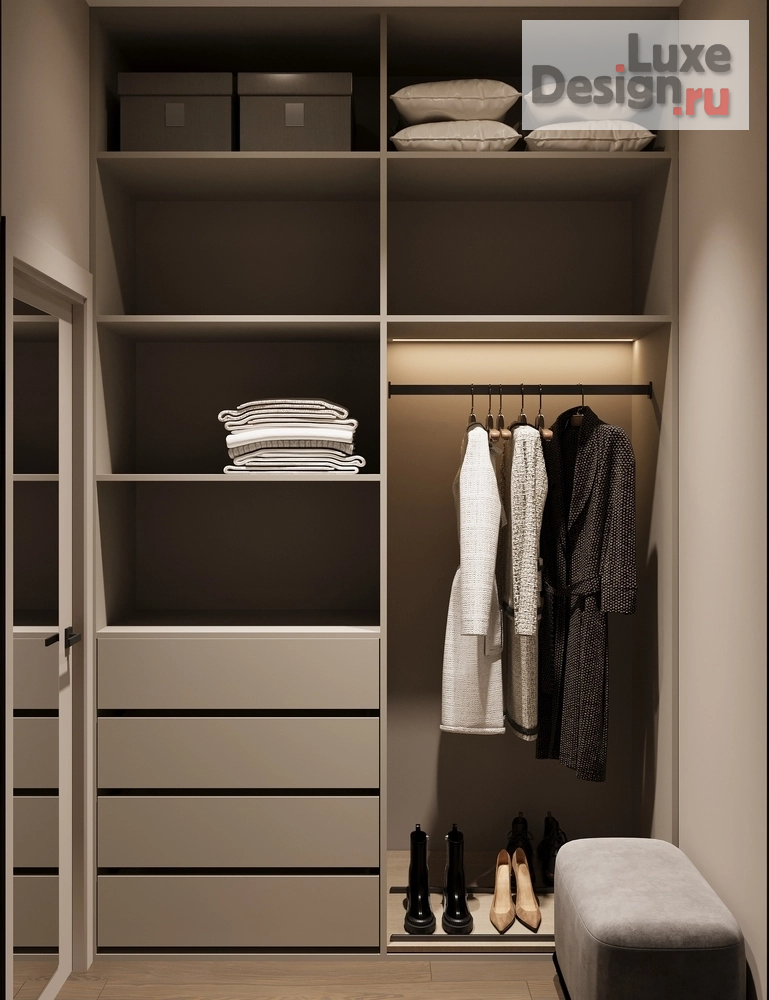 Дизайн интерьера двухкомнатной квартиры "Дизайн 2-комнатной квартиры в ЖК Лермонтовский 54" (фото 15)