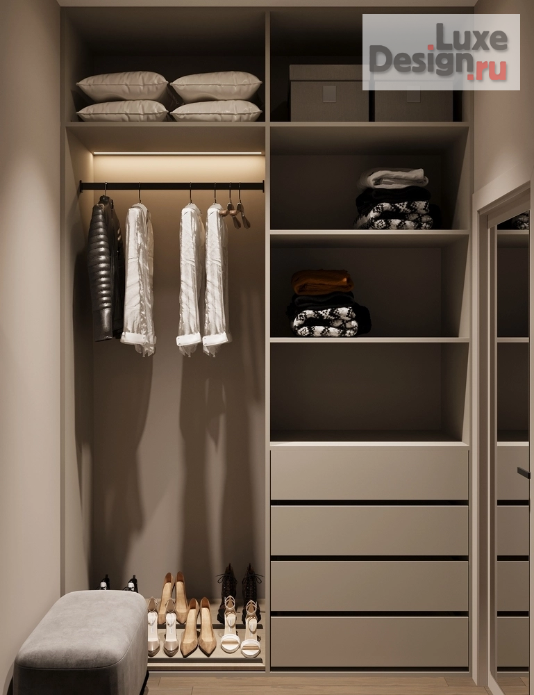 Дизайн интерьера двухкомнатной квартиры "Дизайн 2-комнатной квартиры в ЖК Лермонтовский 54" (фото 16)