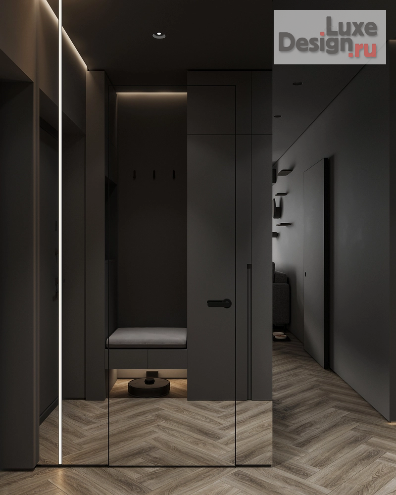 Дизайн интерьера двухкомнатной квартиры "Дизайн 2х-комнатной квартиры в ЖК Галактика PRO" (фото 3)