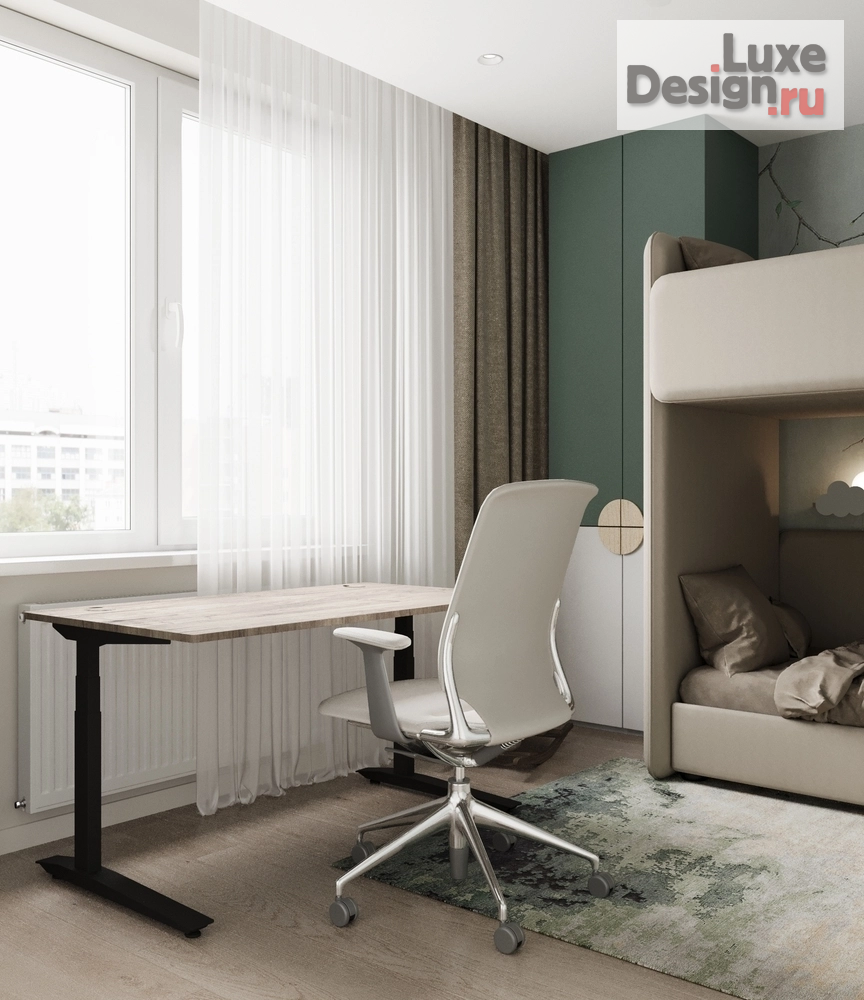 Дизайн интерьера четырехкомнатной квартиры "Дизайн 4-х комнатной квартиры в ЖК STATUS" (фото 14)