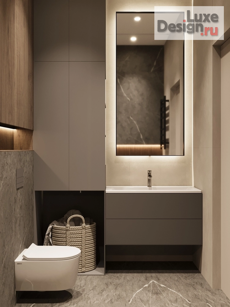 Дизайн интерьера двухкомнатной квартиры "Дизайн 2-комнатной квартиры в ЖК Лермонтовский 54" (фото 20)