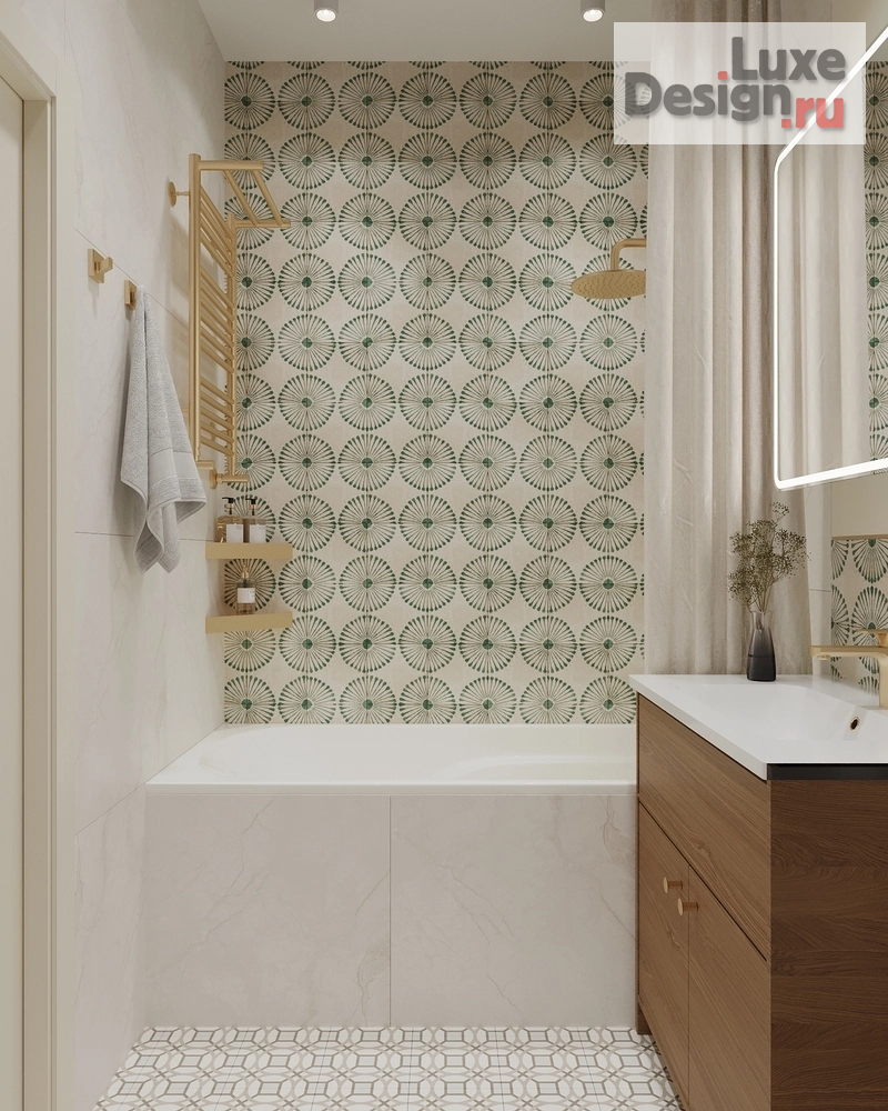 Дизайн интерьера трехкомнатной квартиры "Дизайн квартиры в ЖК Белый Остров" (фото 20)