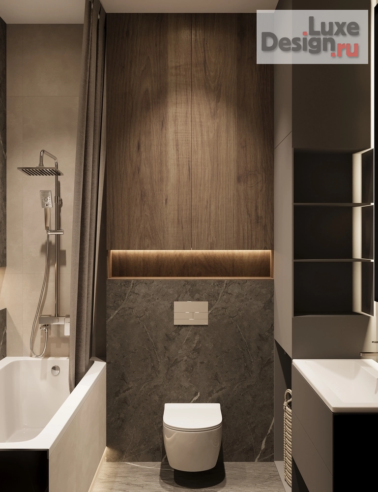 Дизайн интерьера двухкомнатной квартиры "Дизайн 2-комнатной квартиры в ЖК Лермонтовский 54" (фото 22)