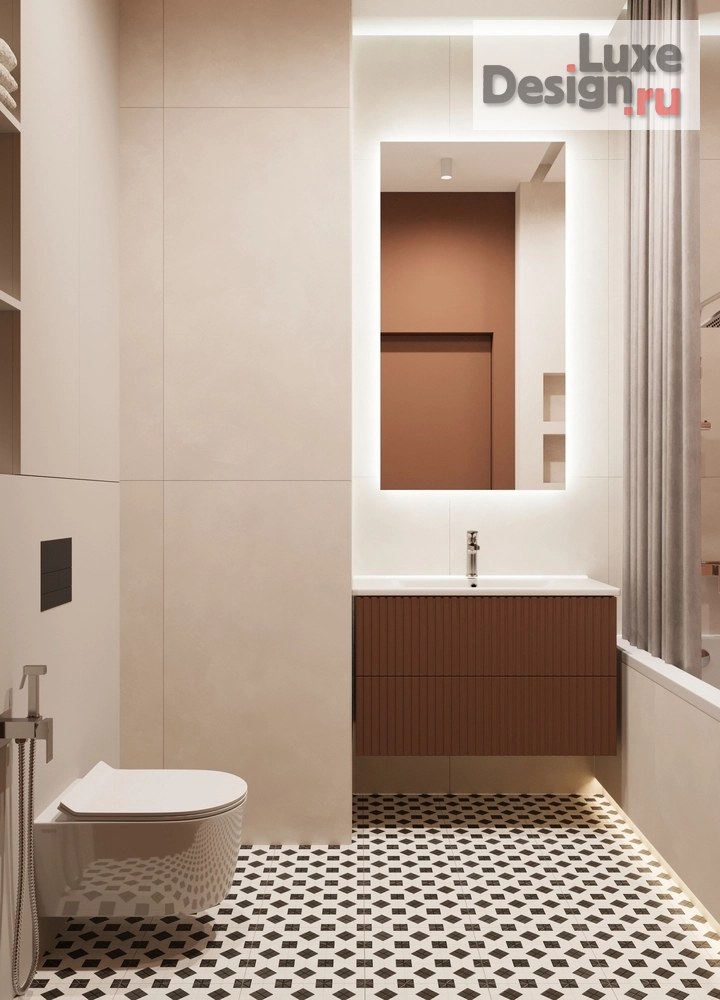 Дизайн интерьера двухкомнатной квартиры "Дизайн 2-комнатной квартиры в ЖК ID Park Pobedy" (фото 22)