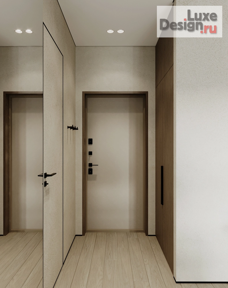 Дизайн интерьера однокомнатной квартиры "Дизайн 1-комнатной квартиры в ЖК «Шкиперский 19»" (фото 6)