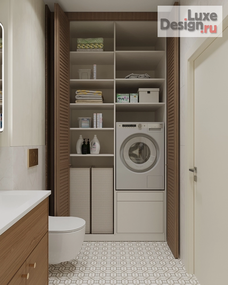 Дизайн интерьера трехкомнатной квартиры "Дизайн квартиры в ЖК Белый Остров" (фото 21)