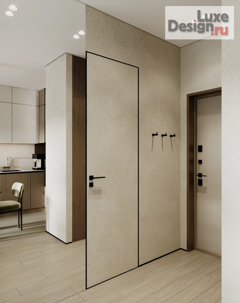 Дизайн интерьера однокомнатной квартиры "Дизайн 1-комнатной квартиры в ЖК «Шкиперский 19»" (фото 7)